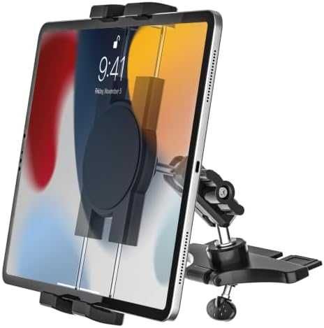 Нов Метална поставка за таблет Автомобилна CD стойка за iPad Galaxy Tab iPhone, 360° въртене