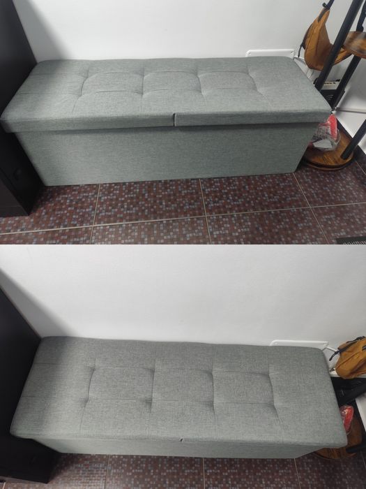 Taburet cu spatiu de depozitare