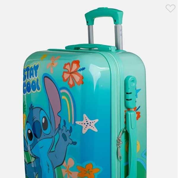 Детски куфар с колелца Mercado Trade, Цвят Зелен, Stitch