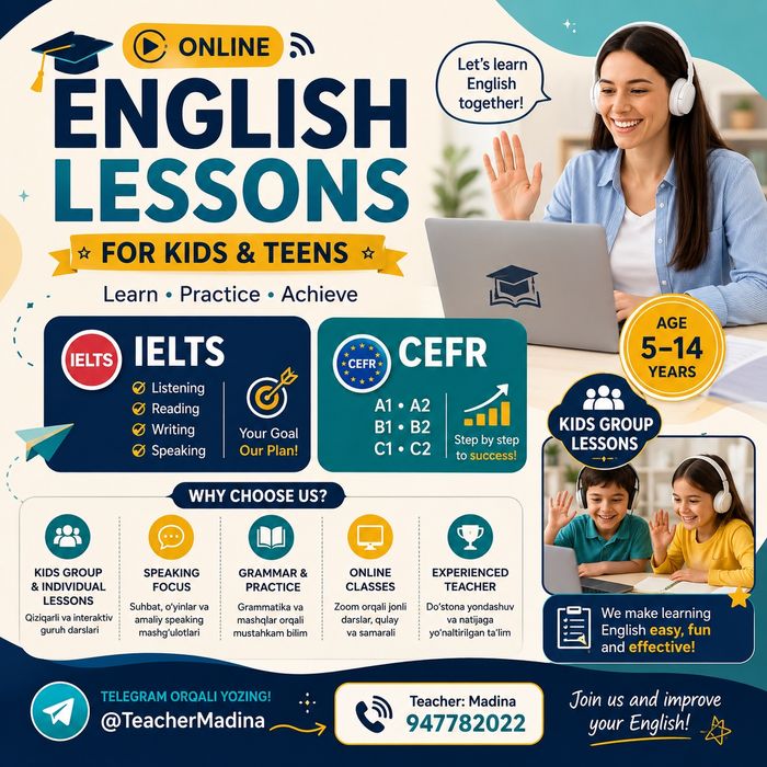 Kids group and Cefr, IELTS cources