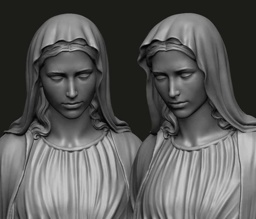 Bust 3D Personalizat (Portret) la Comandă  Serviciu Imprimare 3D 15 cm