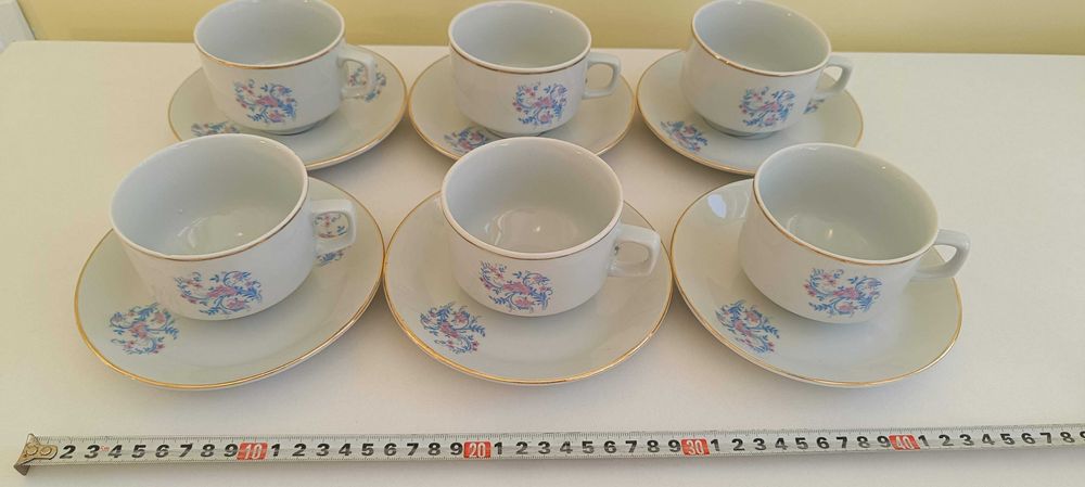 Ретро чаши за чай и кафе - 6 бр