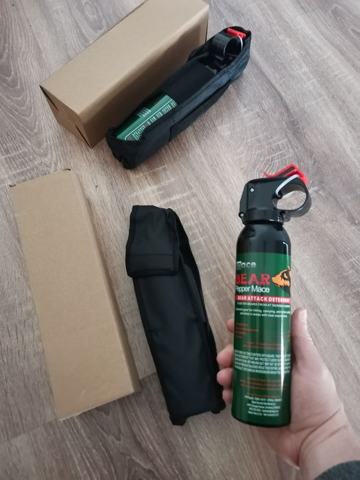 Spray Anti Urs Protectie Sigura JET 10m, Spray Mace American 260ml - Anti Urs + Husa Protectie