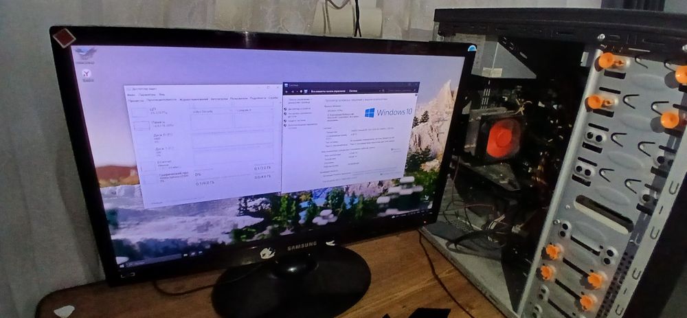 Комплект офисного компьютера, играть только в старые игры