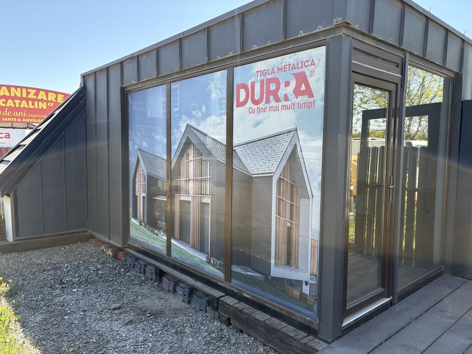 Containere birou sticla 2 buc
