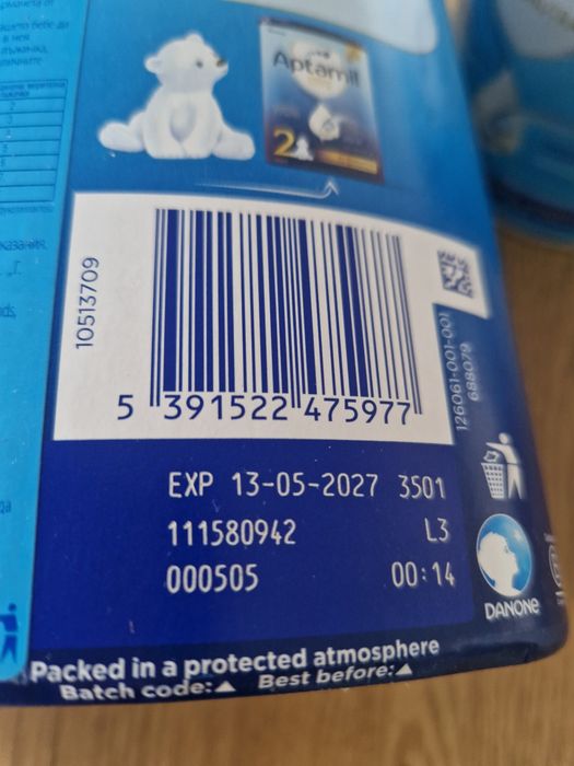 Адаптирано мляко Aptamil 1 Pronutra и Cesar Biotic