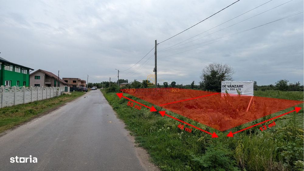 Teren intravilan, 705 mp, potential rezidential, Ecluzei, Copaceni, IF