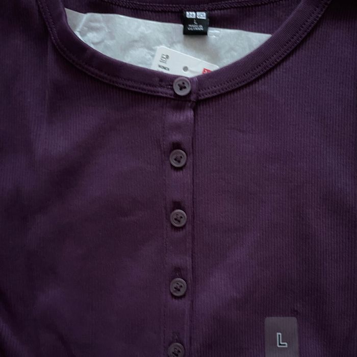 Лонгслив Uniqlo в рубчик