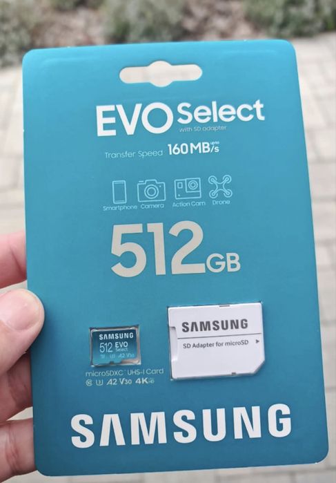 Card micro Sd Samsung Evo Select 512gb A2 V30 4k nou sigilat original