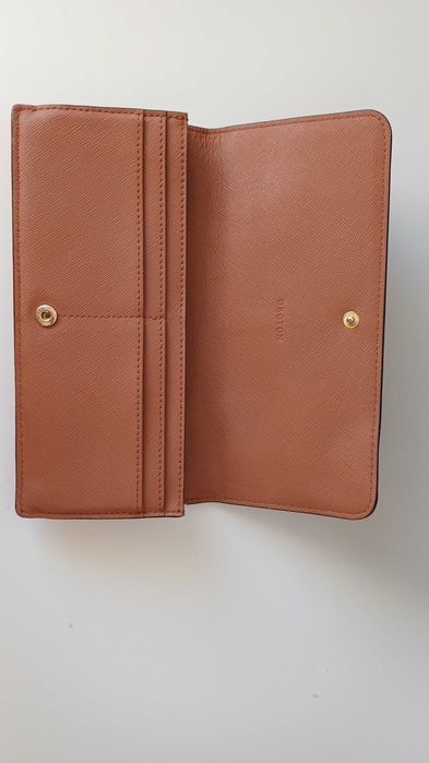 Oroton оранжев портфейл  естествена кожа