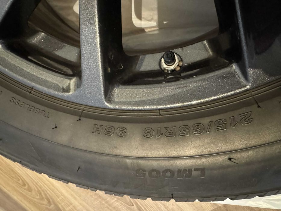 Jante aliaj R16 5x114.3 originale Mazda 3, Mazda CX-30, Mazda 6, Mazda CX-3 (4 jante + anvelope iarna Bridgestone))