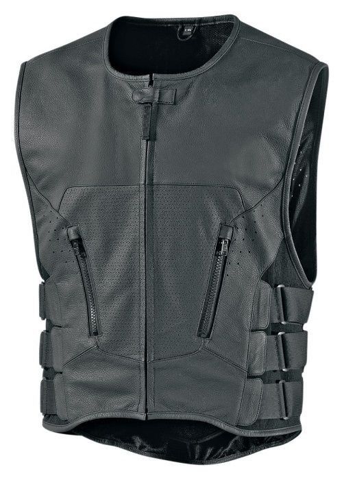 Кожен елек icon кожа естествена телешка кожа мото мъжки дамски детски