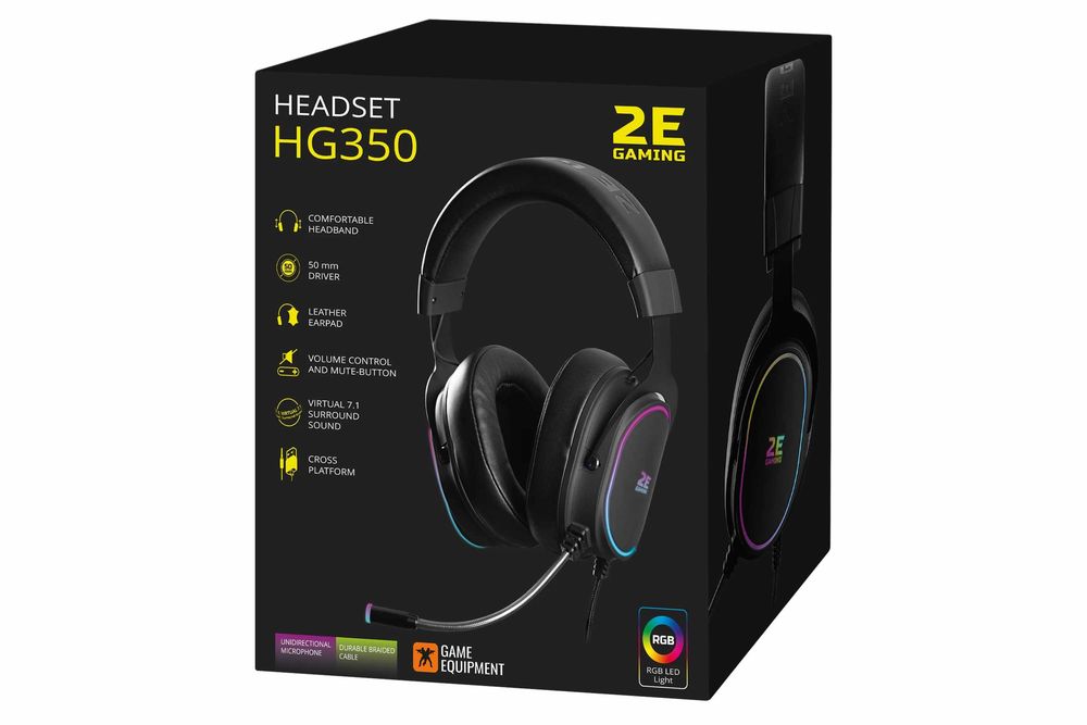 Гарнитура от 2E HG350 7.1 BLACK