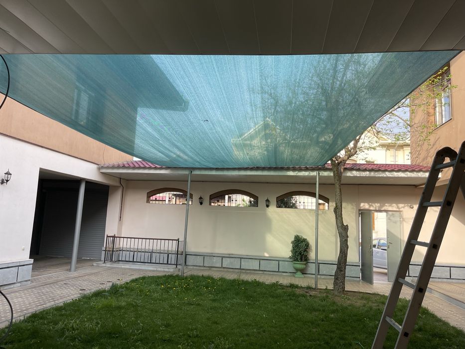 Микроклимат и солнце защитная сетка установка