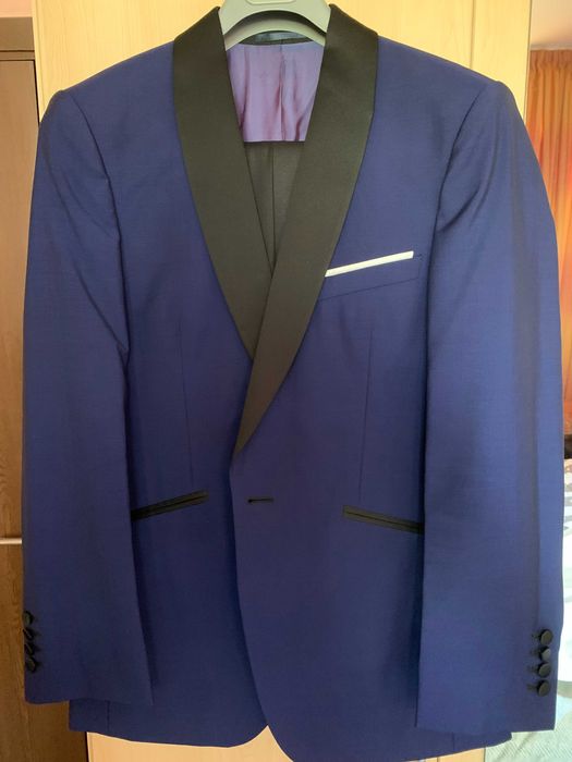 Smoking Midnight Blue – realizat handmade, stil James Bond (Skyfall)