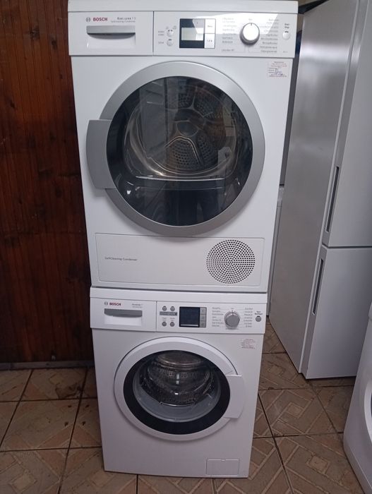Комплект пералня и сушилня с термопомпа Бош Bosch с 2 години гаранция!