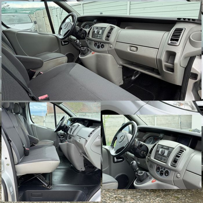 Opel Vivaro Lung  2010 - 2.5 CDTI - 115 CP - Navigatie - A/C - 3 Locuri + Marfa