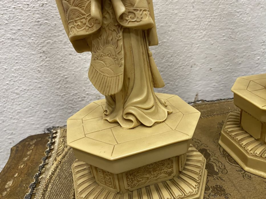 Големи китайски фигури Император и Императрица Qianlong 55 см 1930 г