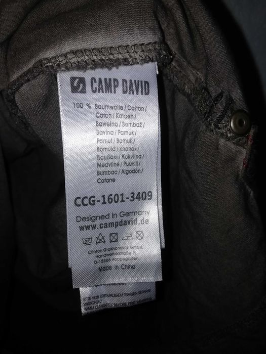 Camp David нова оригинална тениска поло с яка мъжки M/L памучна