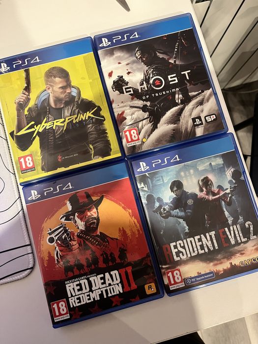 Cyberpunk 2077 + Red dead redemption 2 + Ghost of tsushima + Re2