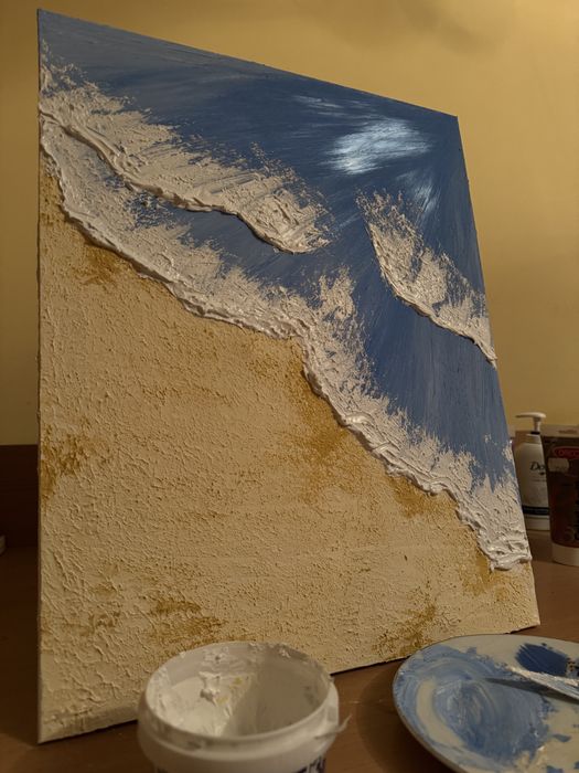 Tablouri prictate manual pe pânză