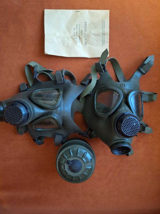 Masca militara integrală contra gazelor (2buc) +Filtru NBC- CF85