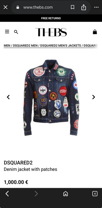 Dsquared2 patch denim jacket