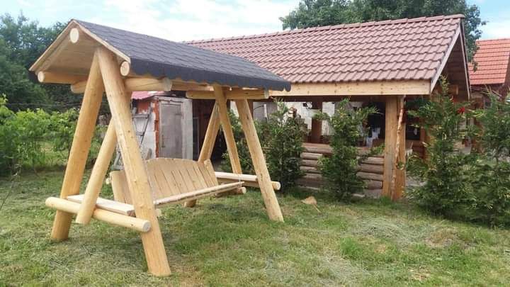 Balansoar din lemn masiv