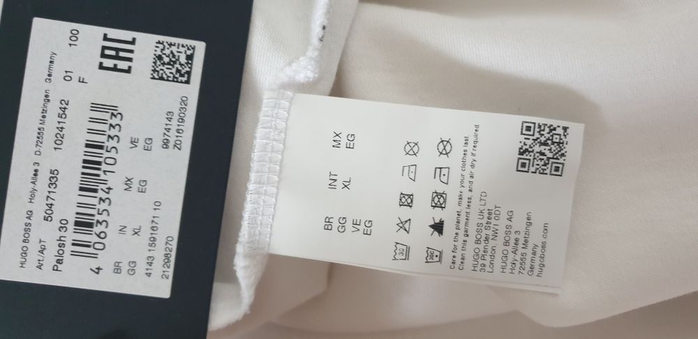 Hugo Boss Pima Cotton Soft Touch Slim Fit XL НОВО ОРИГИНАЛ Мъж Тениска