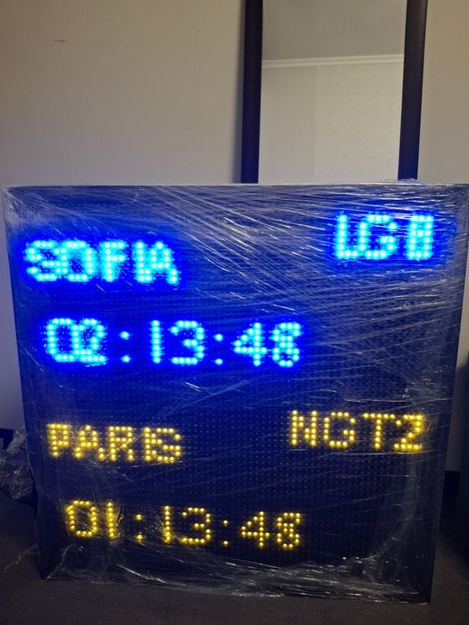 лед табели 2бр. 68×68см, светещи