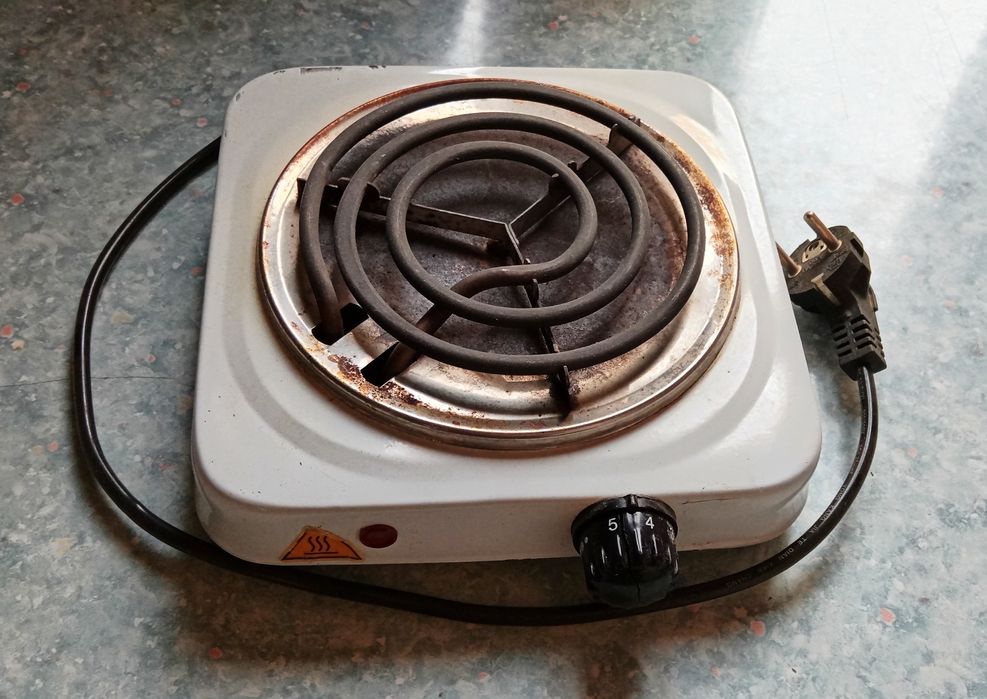 Электроплитка в рабочем состоянии