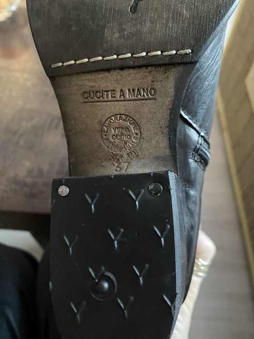 Cizme piele naturala tip cowboy