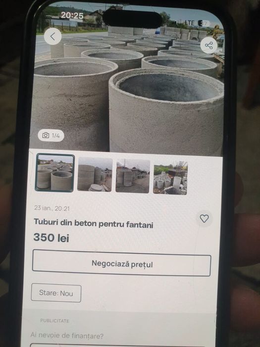 Se vinde tuburi pentru fantanii