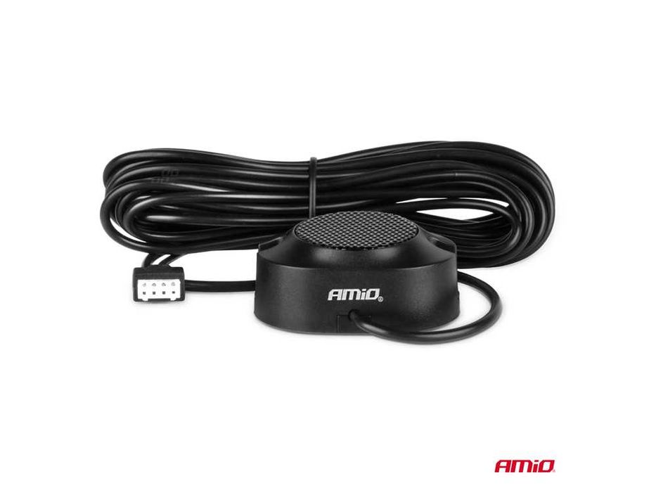 Парктроник с 4 паркинг сензора + пищялка / БЕЛИ / AMIO