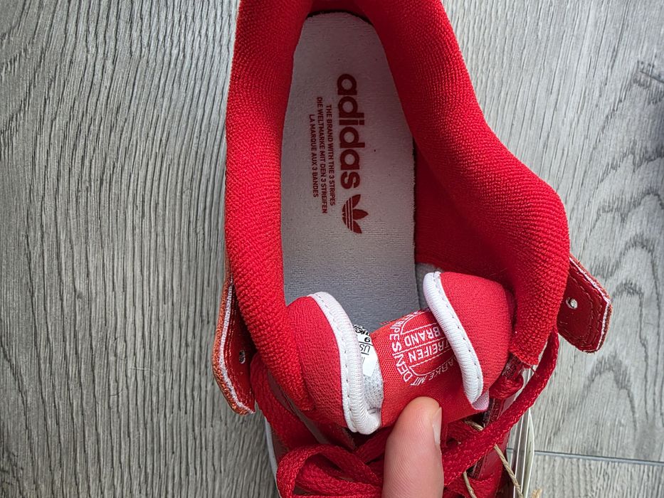 Adidas Forum Low CL rosu 42 2/3 piele noi