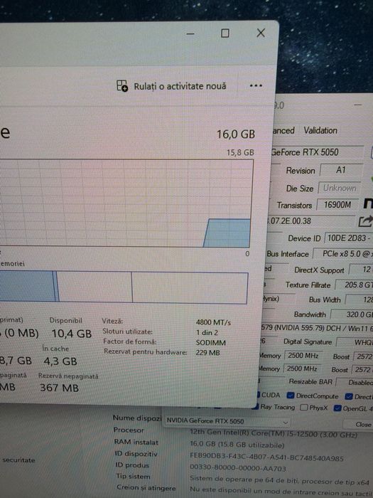 Sistem Desktop PC Gaming Nou i5 12gen 16g D5 512g Nvme RTX5050 8g