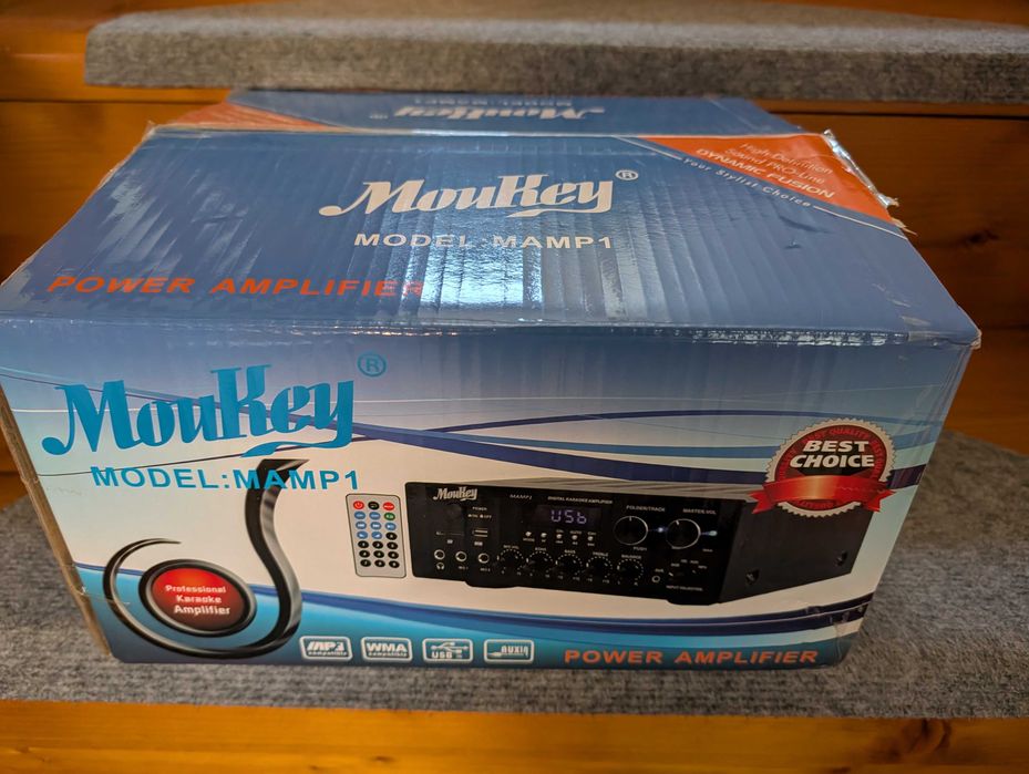 Amplificator Stereo Moukey MAMP1 220W – Bluetooth 5.0, Karaoke, Full Box