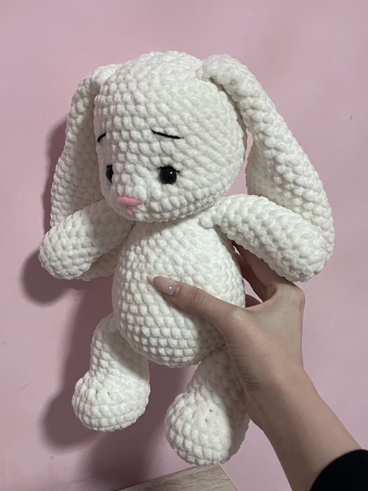 Ръчно изработено плюшено зайче