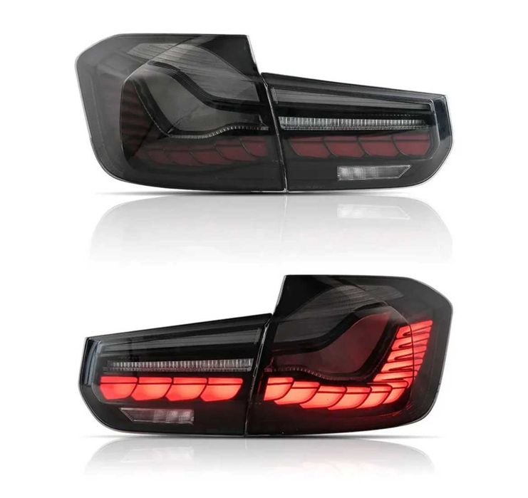 Опушени LED стопове за BMW F30 (2012–2019) – GTS визия с бягащ мигач