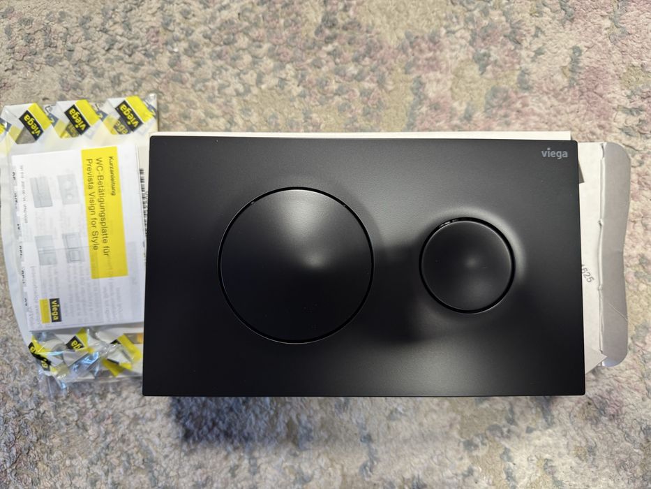 Бутон за тоалетна Viega Visign for Style 20 Черен мат