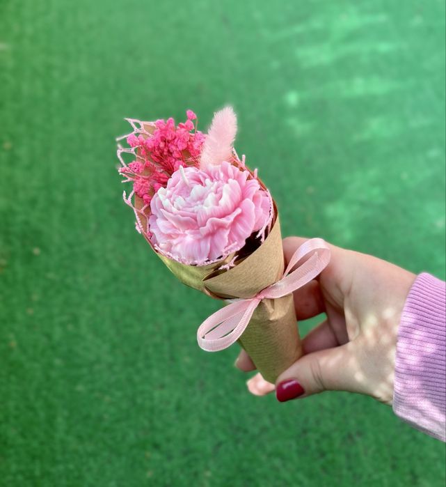 Мини ароматни букетчета от соев восък