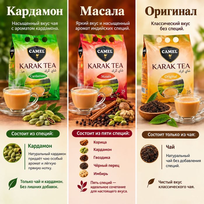 Карак чай Астана (Camel Karak Tea)