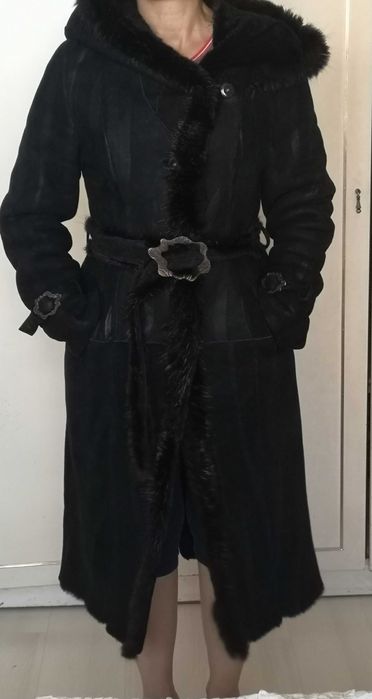 Палто от агнешка кожа