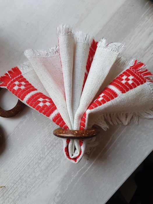 Сервировочные кольца из кокоса