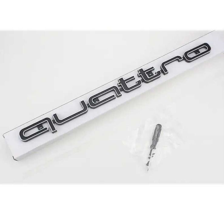 емблема AUDI QUATTRO за решетка,А4 А5 А6 А7 маска  ауди лого емблема