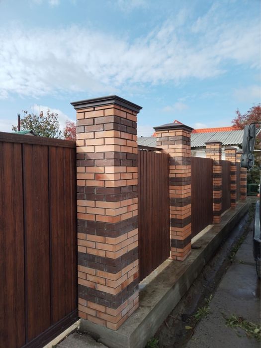 Колпак на забор столб под черепицу