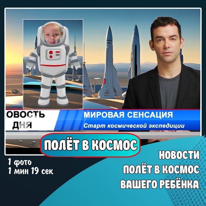 Именные видео поздравление с фото вашего ребенка