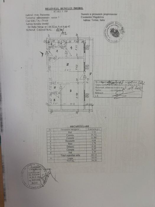 Vand apartament, Baba Novac