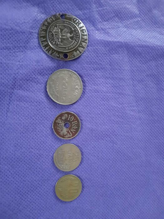 Bani vechi colectie de acum 120ani - LEI,Dolari