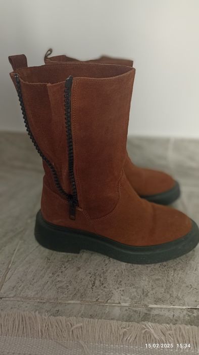 Сапоги кожаные осень весна